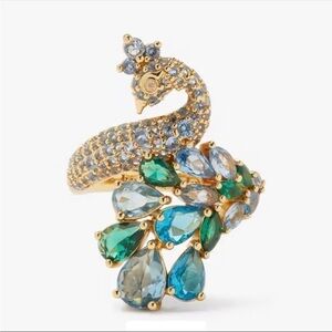 Kate Spade Perfect Plume Peacock Statement Ring
~Bright Colorful Cocktail Ring